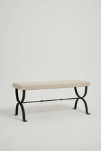 Load image into Gallery viewer, Wrought Iron Long Stool