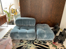 Load image into Gallery viewer, Pair of 1970s Mario Bellini Camaleonda Modular Chairs & Ottoman