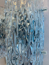 Load image into Gallery viewer, Pair of Small 1960s Kalmar Waved Glass Wall Lights
