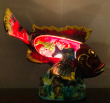 Load image into Gallery viewer, 1960S French Vallauris Ceramic Fish Table Lamp