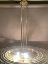Load image into Gallery viewer, 1950s Art Deco Chrome & Glass Saturn Ring Chandelier