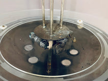 Load image into Gallery viewer, 1950s Art Deco Chrome & Glass Saturn Ring Chandelier