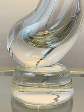 Load image into Gallery viewer, 1950s Val St Lambert Clear Glass 'Swan' Table Lamp