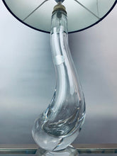 Load image into Gallery viewer, 1950s Val St Lambert Clear Glass 'Swan' Table Lamp