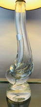 Load image into Gallery viewer, 1950s Val St Lambert Clear Glass 'Swan' Table Lamp