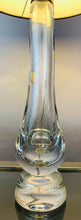 Load image into Gallery viewer, 1950s Val St Lambert Clear Glass 'Swan' Table Lamp
