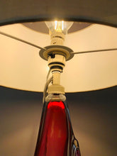 Load image into Gallery viewer, 1950s Val St Lambert Pink & Clear Glass Table Lamp