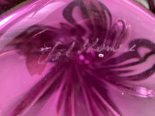 Load image into Gallery viewer, 1950s Val St Lambert Purple Twisted Glass Lamp Base