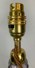 Load image into Gallery viewer, 1950s Val St Lambert Purple & Clear Glass Table Lamp