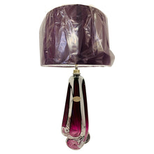 Load image into Gallery viewer, 1950s Val St Lambert Purple Glass Table Lamp