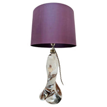 Load image into Gallery viewer, 1950s Val St Lambert Swirled Clear Glass Lamp Base
