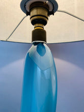Load image into Gallery viewer, 1950s Val St Lambert Turquoise Table Lamp