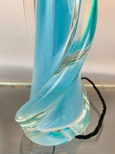 Load image into Gallery viewer, 1950s Val St Lambert Turquoise Table Lamp