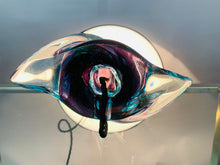Load image into Gallery viewer, 1950s Val St Lambert Turquoise Glass Lamp