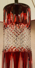 Load image into Gallery viewer, 1950s Val St Lambert Ruby Red Crystal Table Lamp