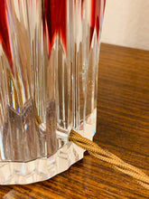 Load image into Gallery viewer, 1950s Val St Lambert Ruby Red Crystal Table Lamp