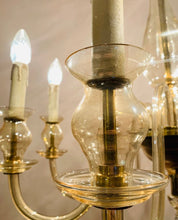 Load image into Gallery viewer, 1950s Czech Crystal Glass 8 Arm Chandelier