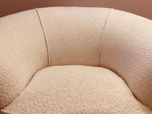 Load image into Gallery viewer, 1950s Italian Curved Armchair with Brass Legs