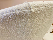 Load image into Gallery viewer, 1950s Italian Curved Armchair with Brass Conical Legs