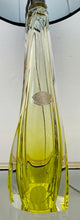 Load image into Gallery viewer, 1950s Val St Lambert Lime Green Glass Table Lamp