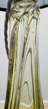 Load image into Gallery viewer, 1950s Val St Lambert Lime Green Glass Table Lamp