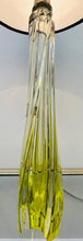 Load image into Gallery viewer, 1950s Val St Lambert Lime Green Glass Table Lamp