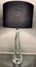 Load image into Gallery viewer, 1950s Val St Lambert Clear Glass Table Lamp