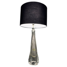 Load image into Gallery viewer, 1950s Val St Lambert Clear Glass Table Lamp