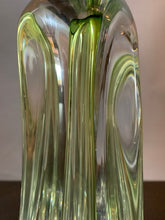 Load image into Gallery viewer, 1950s Val St Lambert Green Glass Table Lamp