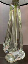 Load image into Gallery viewer, 1950s Val St Lambert Green Glass Table Lamp