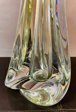 Load image into Gallery viewer, 1950s Val St Lambert Green Glass Table Lamp