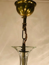 Load image into Gallery viewer, 1950s Czech Bohemian Crystal Glass Chandelier