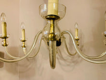 Load image into Gallery viewer, 1950s Czech Bohemian Crystal Glass Chandelier
