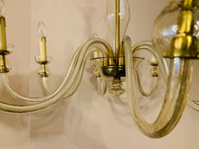 Load image into Gallery viewer, 1950s Czech Bohemian Crystal Glass Chandelier