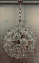 Load image into Gallery viewer, 1960s Val St Lambert Cut Glass Sputnik Chandelier