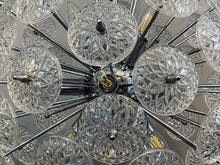 Load image into Gallery viewer, 1960s Val St Lambert Cut Glass Sputnik Chandelier