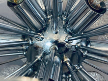 Load image into Gallery viewer, 1960s Val St Lambert Cut Glass Sputnik Chandelier