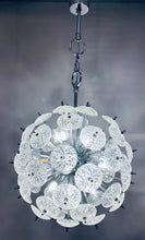 Load image into Gallery viewer, 1960s Val St Lambert Cut Glass Sputnik Chandelier