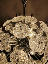 Load image into Gallery viewer, 1960s Val St Lambert Cut Glass Sputnik Chandelier