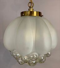 Load image into Gallery viewer, 1960s Bubble Glass Glashütte Limburg Pendant