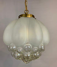 Load image into Gallery viewer, 1960s Bubble Glass Glashütte Limburg Pendant