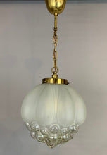Load image into Gallery viewer, 1960s Bubble Glass Glashütte Limburg Pendant