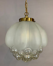 Load image into Gallery viewer, 1960s Bubble Glass Glashütte Limburg Pendant