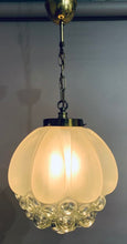 Load image into Gallery viewer, 1960s Bubble Glass Glashütte Limburg Pendant