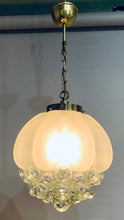 Load image into Gallery viewer, 1960s Bubble Glass Glashütte Limburg Pendant