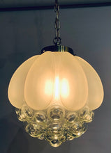 Load image into Gallery viewer, 1960s Bubble Glass Glashütte Limburg Pendant