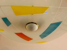Load image into Gallery viewer, 1960s Czech Napako Glass Pendant Light