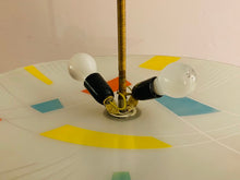 Load image into Gallery viewer, 1960s Czech Napako Glass Pendant Light