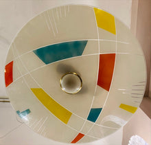 Load image into Gallery viewer, 1960s Czech Napako Glass Pendant Light