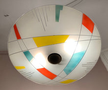 Load image into Gallery viewer, 1960s Czech Napako Glass Pendant Light